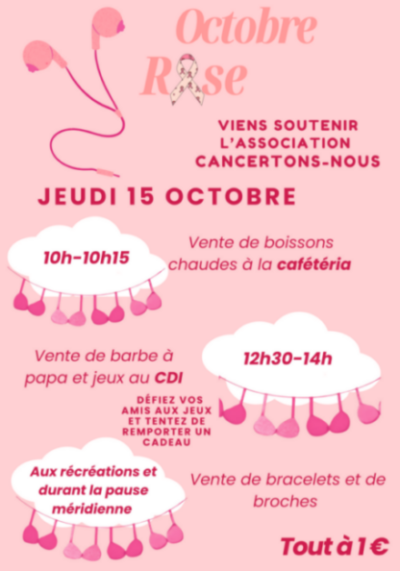 Le lycée SMC se mobilise pour Octobre Rose !